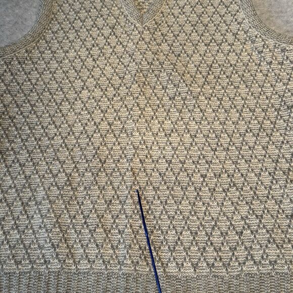 Robert Bruce Wool Vest Mens Small Gray Sleeveless Jumper Sweater Vneck - Picture 11 of 11